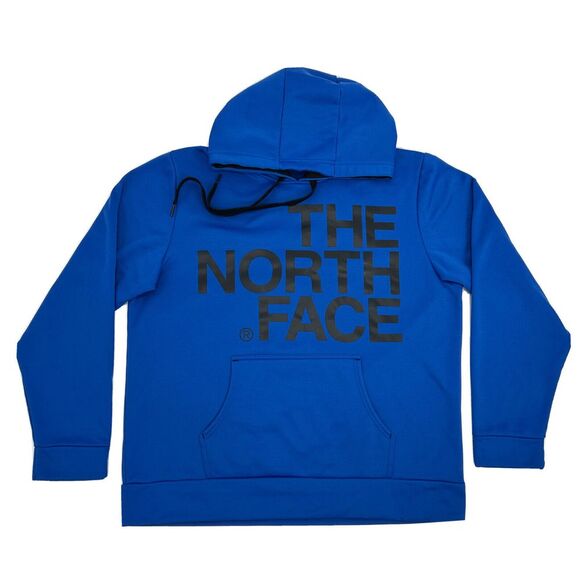 The North Face Other - The North Face Hoodie Men XL‎ Blue Pullover Pocket Big Logo Fleece Sweatshirt